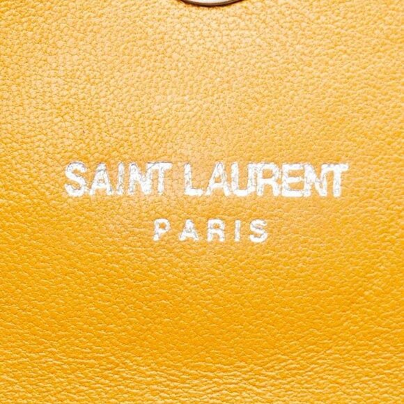 Yves Saint Laurent Yellow Matelasse Leather Medium Punk Chain Bag - Picture 11 of 12